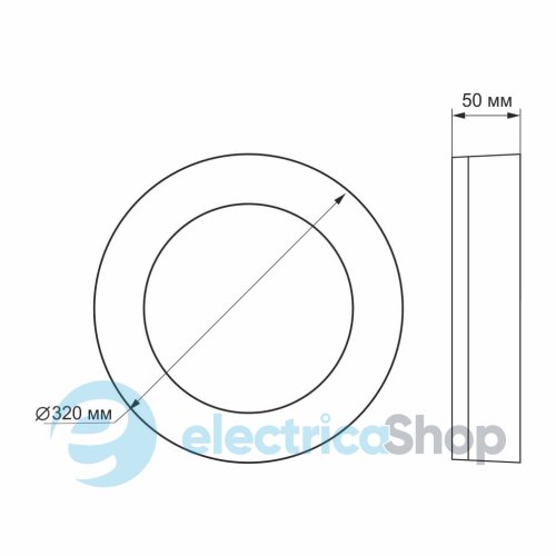 LED светильник ART IP65 круглый VIDEX 30W 5000K