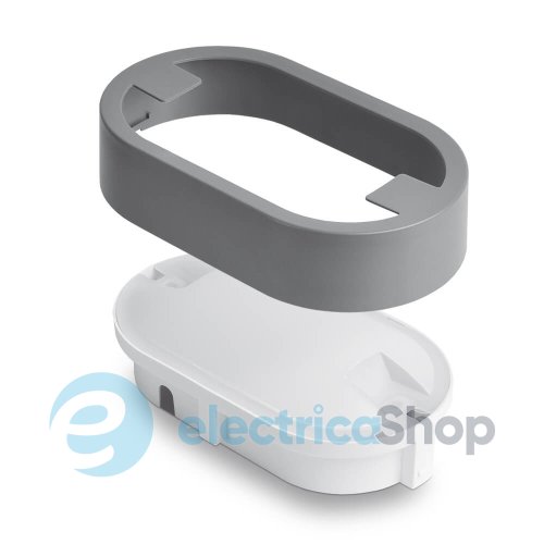 LED світильник IP65 овальний VIDEX 15W 5000K сірий VL-BH12O-155
