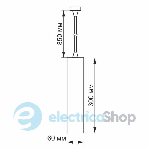 LED светильник подвесной накладной VIDEX 10W 4100K белый