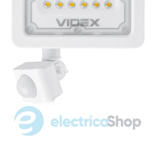 LED прожектор VIDEX F2e 10W 5000K с датчиком движения и освещенности