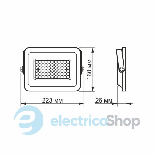 LED прожектор VIDEX F2e 50W 5000K VL-F2e-505W