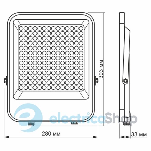 LED прожектор VIDEX PREMIUM F2 150W 5000K IP65 VL-F2-1505G 26172