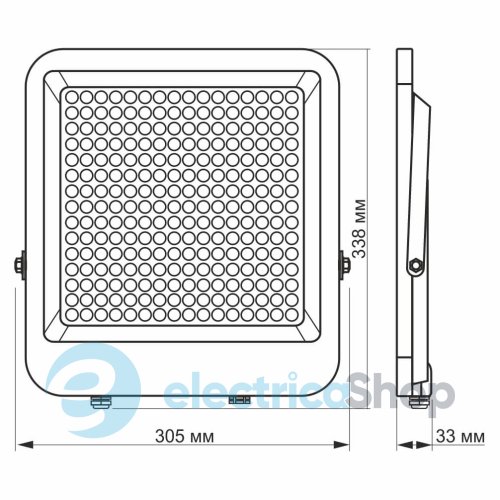 LED прожектор VIDEX PREMIUM F2 200W 5000K IP65 VL-F2-2005G 26173