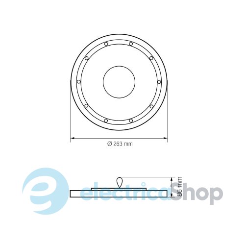 LED-світильник висотний VIDEX High Bay 100W 5000K 12000Lm 220V чорний VL-HBe03-1005B