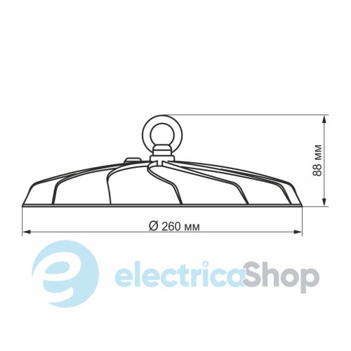 Підвісний світильник VIDEX висотний 100W 5000K 10000Lm 220V VL-HBe15-1005B 25272