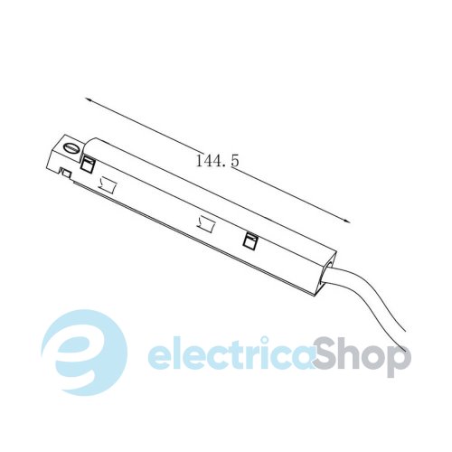 Підведення живлення ALUMLED ALMG-VG BK