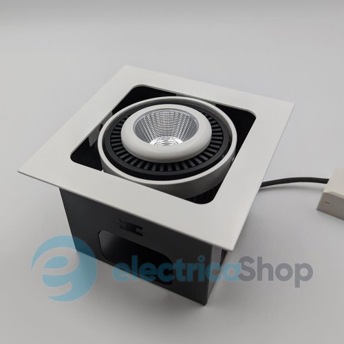Точечный встраиваемый светильник Skarlat SUIL RGL7115-1 1х12W WH+BK 3000K