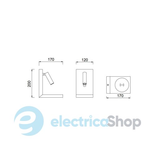 Настенный светильник Mantra ZANZIBAR 6750 LED 3W 3000K Wireless Charging