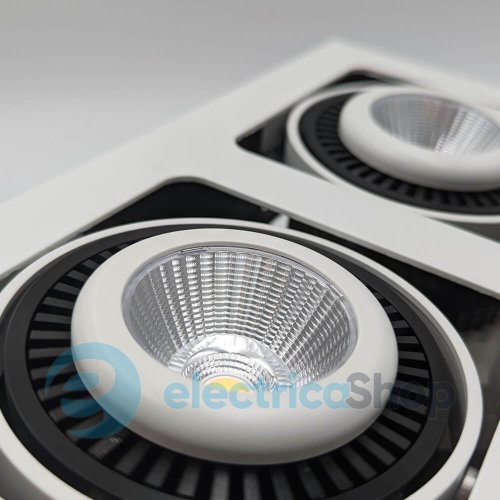 Точечный встраиваемый светильник Skarlat SUIL RGL7115-2 2х12W WH+BK 3000K