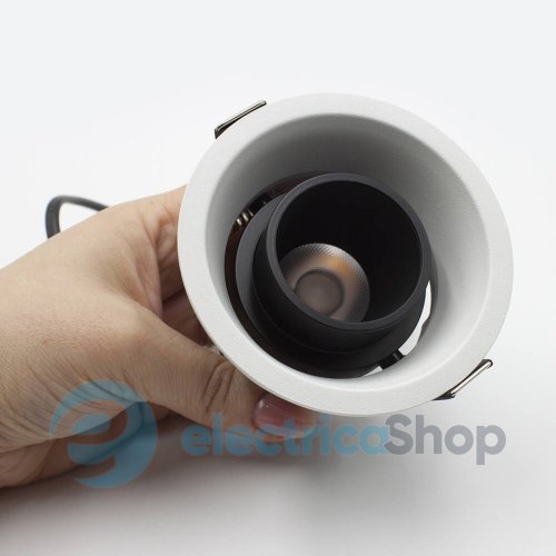 Точечный встраиваемый светильник Skarlat BINOCO RSL74090-1 1х10W WH+BK 4000K
