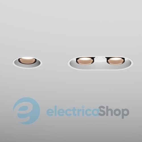 Точечный встраиваемый светильник Skarlat BINOCO RSL74090-1 1х10W WH+BK 4000K