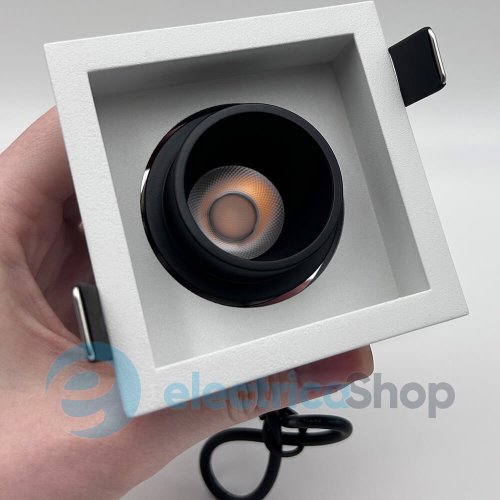 Точечный встраиваемый светильник Skarlat BINOCO RSL74092-1 1х10W WH+BK 3000K