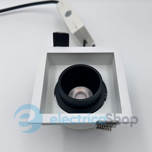 Точечный встраиваемый светильник Skarlat BINOCO RSL74092-1 1х10W WH+BK 4000K