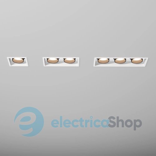 Точечный встраиваемый светильник Skarlat BINOCO RSL74092-2 2х10W WH+BK 4000K