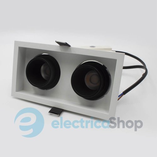 Точечный встраиваемый светильник Skarlat BINOCO RSL74092-2 2х10W WH+BK 4000K