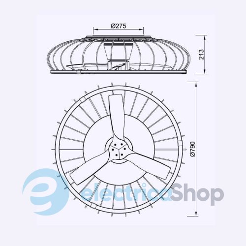 Люстра-вентилятор Mantra NATURE LED CEILING 75W FAN 30W 7809