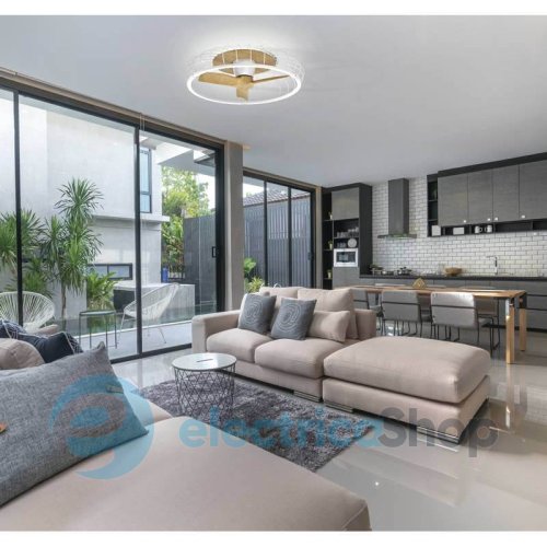 Люстра-вентилятор Mantra NATURE LED CEILING 75W FAN 30W 7809