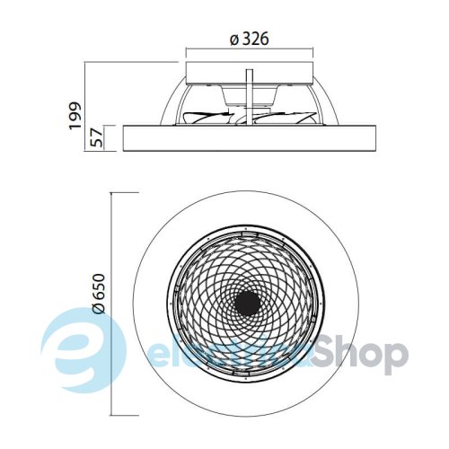 Люстра-вентилятор Mantra TIBET LED CEILING 70W FAN 35W 7123