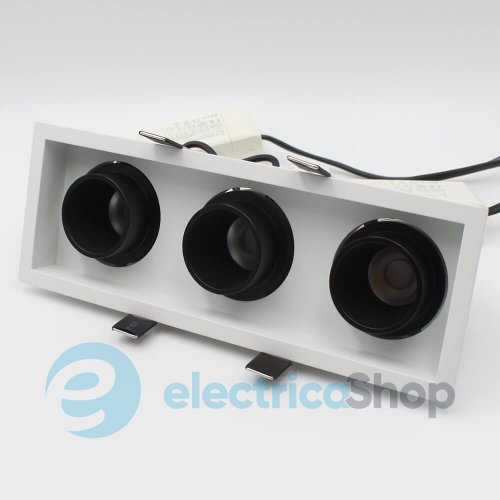 Точечный встраиваемый светильник Skarlat BINOCO RSL74092-3 3х10W WH+BK 3000K