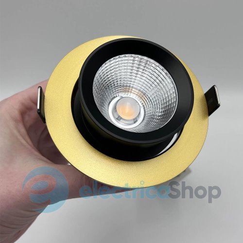 Вбудований світильник Skarlat TUBO RSL74251 15W GD+BK 3000K