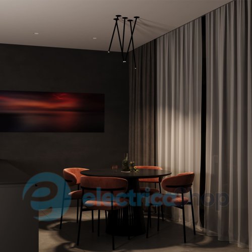 Встраиваемый светильник Skarlat GRACE RSL74198 3W BK 3000K
