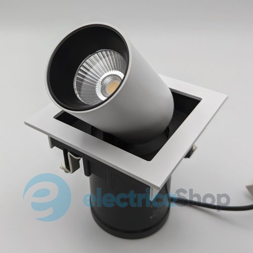 Встраиваемый светильник Skarlat BLIS RGL7117-1 1х12W WH+BK 3000K