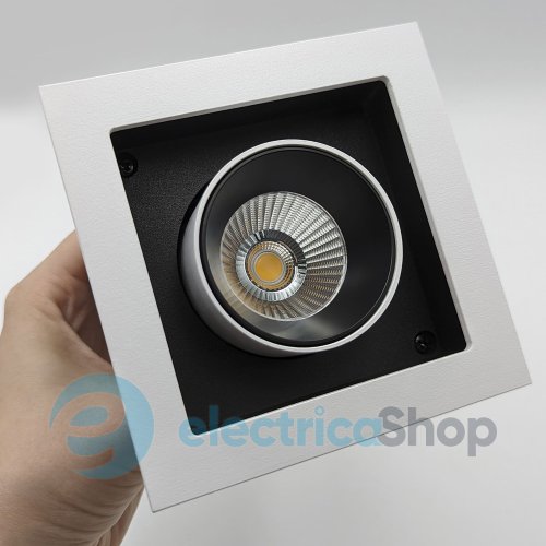 Встраиваемый светильник Skarlat BLIS RGL7117-1 1х12W WH+BK 3000K
