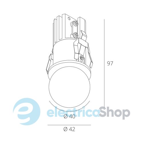 Вбудований світильник Skarlat LAURI RSL74210 7W WH 4000K