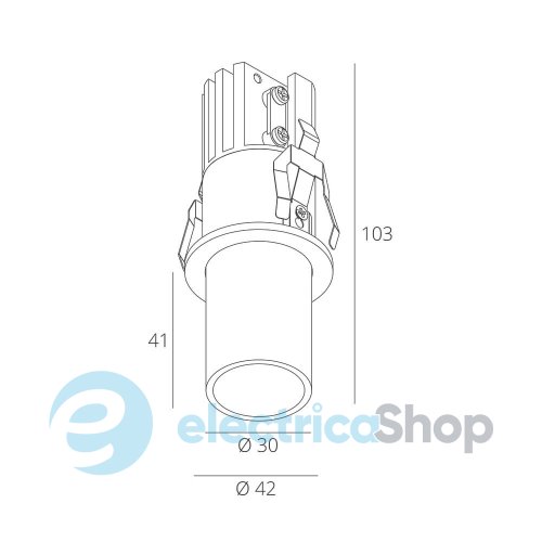 Встраиваемый светильник Skarlat GLASY RSL74213 7W WH+AM 4000K