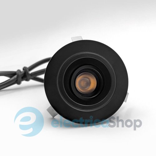 Вбудований світильник Skarlat CANIS RSL74158 3W BK 3000K