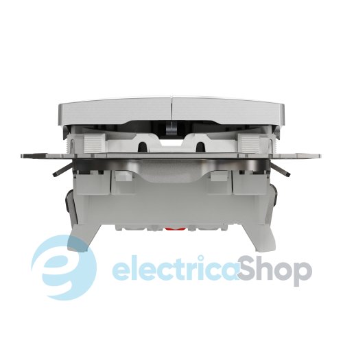 Кнопочный 2-кл выключатель 10A SE Sedna Design SDD113118 алюминий