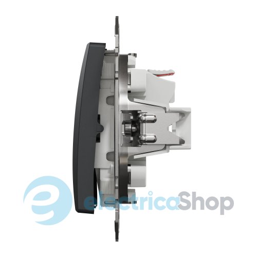 Кнопочный 2-кл выключатель 10A SE Sedna Design SDD114118 черный