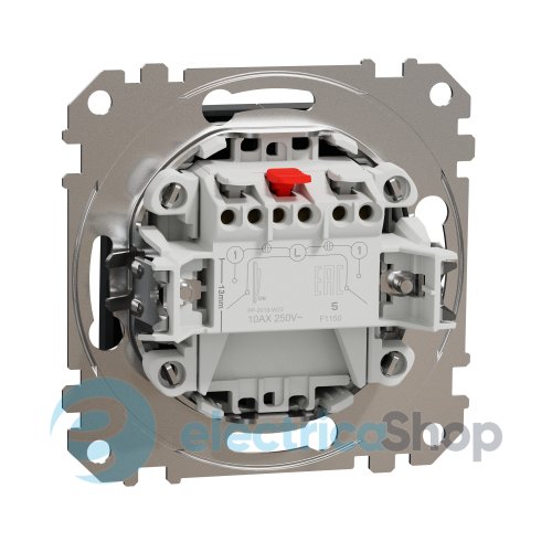 Кнопочный 2-кл выключатель 10A SE Sedna Design SDD114118 черный