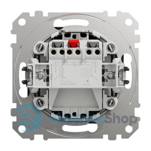 Кнопочный 2-кл выключатель 10A SE Sedna Design SDD114118 черный