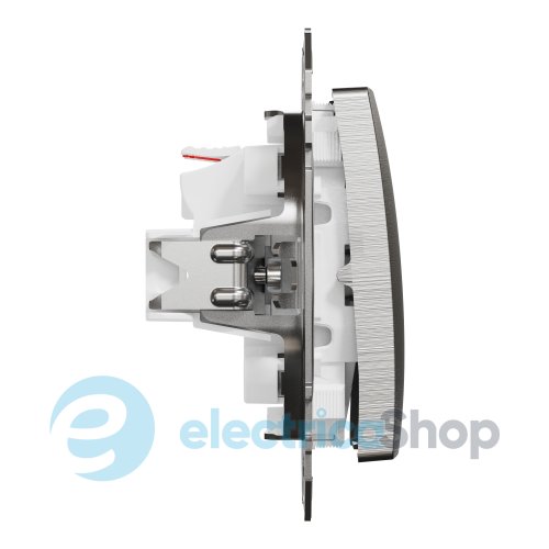 Вимикач кнопковий 2-кл. для серії Sedna Elements Schneider Electric SDD170118 алюміній матовий