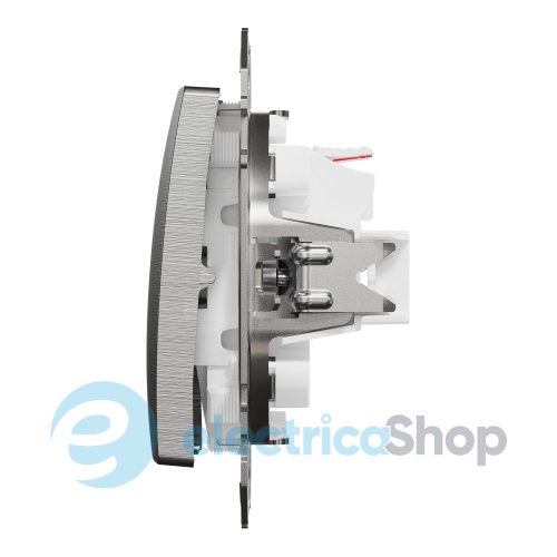 Вимикач кнопковий 2-кл. для серії Sedna Elements Schneider Electric SDD170118 алюміній матовий