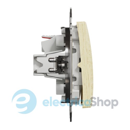 Вимикач кнопковий 2-кл. для серії Sedna Elements Schneider Electric SDD180118 береза