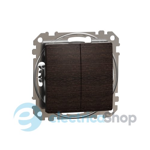 Вимикач кнопковий 2-кл. для серії Sedna Elements Schneider Electric SDD181118 венге