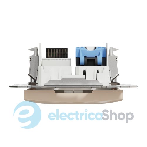 Розетка телекоммуникационная RJ45+RJ11 6UTP SE Sedna Design SDD112468 бежевый
