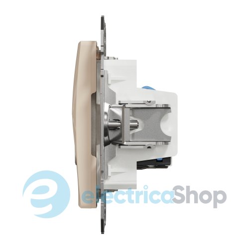 Розетка телекоммуникационная RJ45+RJ11 6UTP SE Sedna Design SDD112468 бежевый