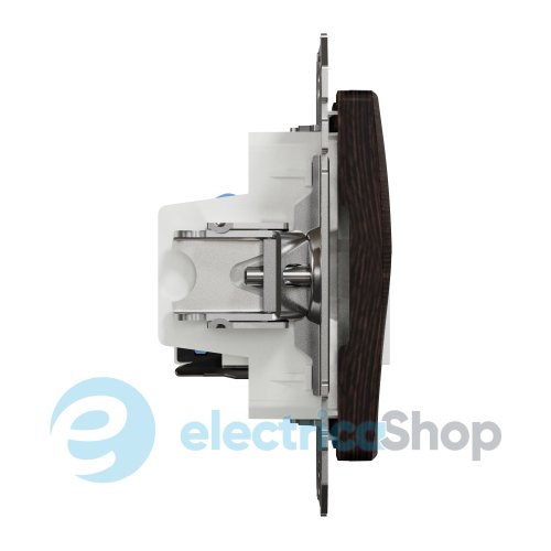 Розетка телекоммуникационная RJ45+RJ11 6UTP SE Sedna Elements SDD181468 венге
