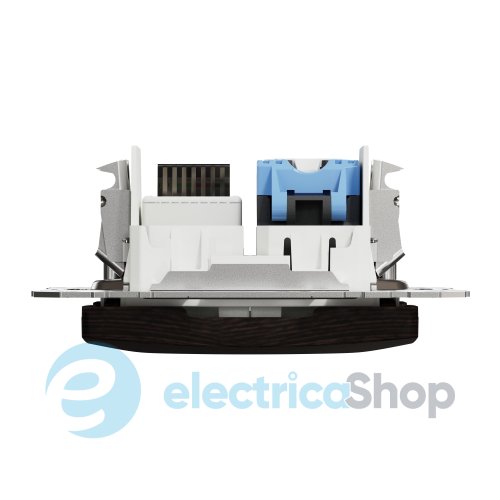 Розетка телекоммуникационная RJ45+RJ11 6UTP SE Sedna Elements SDD181468 венге