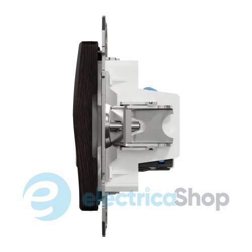 Розетка телекоммуникационная RJ45+RJ11 6UTP SE Sedna Elements SDD181468 венге