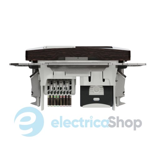 Розетка телекоммуникационная RJ45+RJ11 6UTP SE Sedna Elements SDD181468 венге