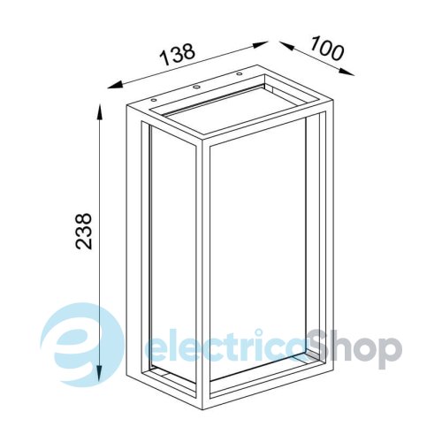 Уличный светильник Mantra CHAMONIX WALL LAMP OUTDOOR LED IP65 7063