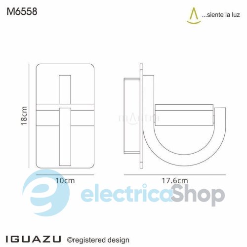 Вуличний настінний світильник Mantra IGUAZU WALL LAMP OUTDOOR IP54 6558