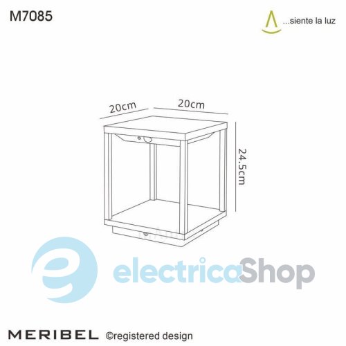 Вуличний світильник Mantra MERIBEL OUTDOOR SOLAR LED IP54 7085