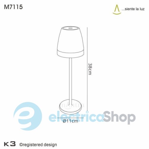 Уличный светильник Mantra K3 TABLE LAMP OUTDOOR LED IP54 7115