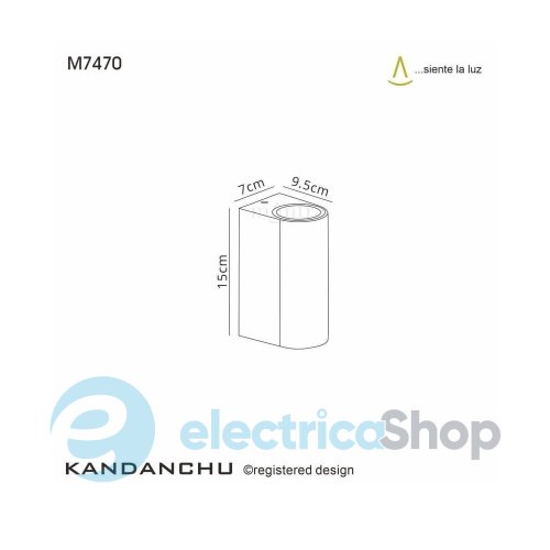 Вуличний настінний світильник Mantra KANDANCHU WALL LAMP OUTDOOR IP54 7470