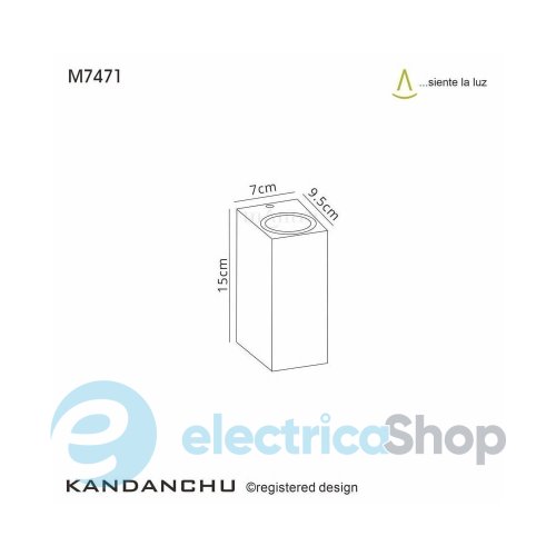 Уличный настенный светильник Mantra KANDANCHU WALL LAMP OUTDOOR IP54 7471
